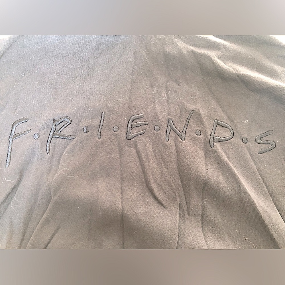 F•R•I•E•N•D•S blackish gray hoodie